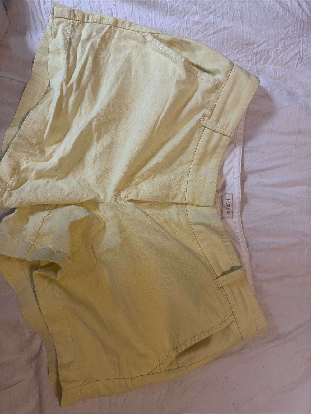 J. Crew Pale Yellow Women's Chino Shorts Summer!